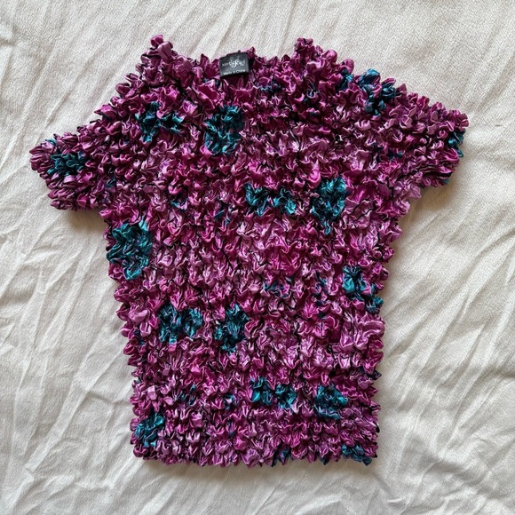 Y2K Vintage Popcorn Top - Picture 2 of 6